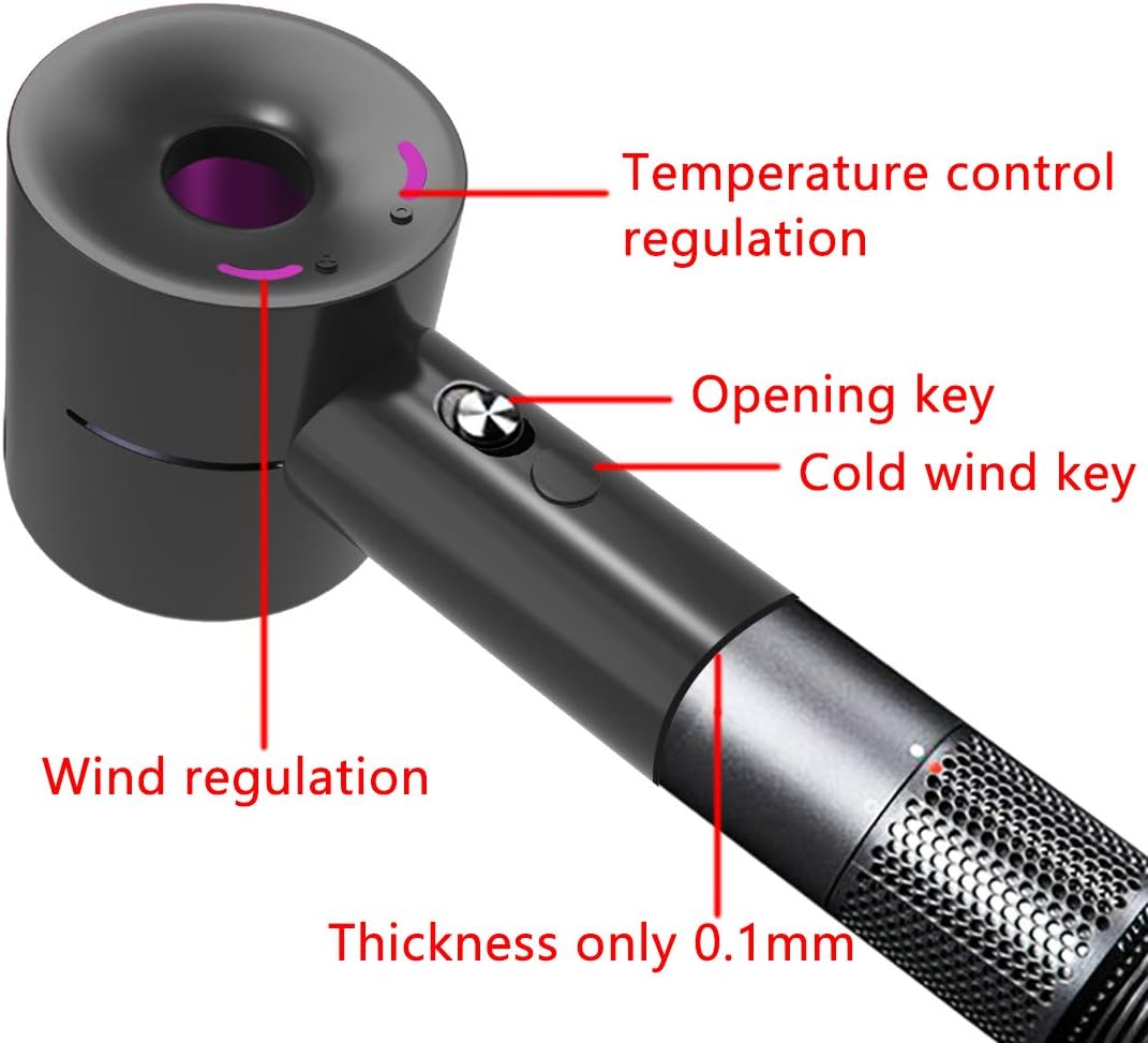 Linkidea Silicone Case Compatible with Dyson Hairdryer HD01 HD03 (Black)