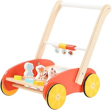 Labebe Poussette Poussée Pour Bébé, Jouet À Pousser Pour Tout-Petit,  Chariot À Tirer Pour Enfant,