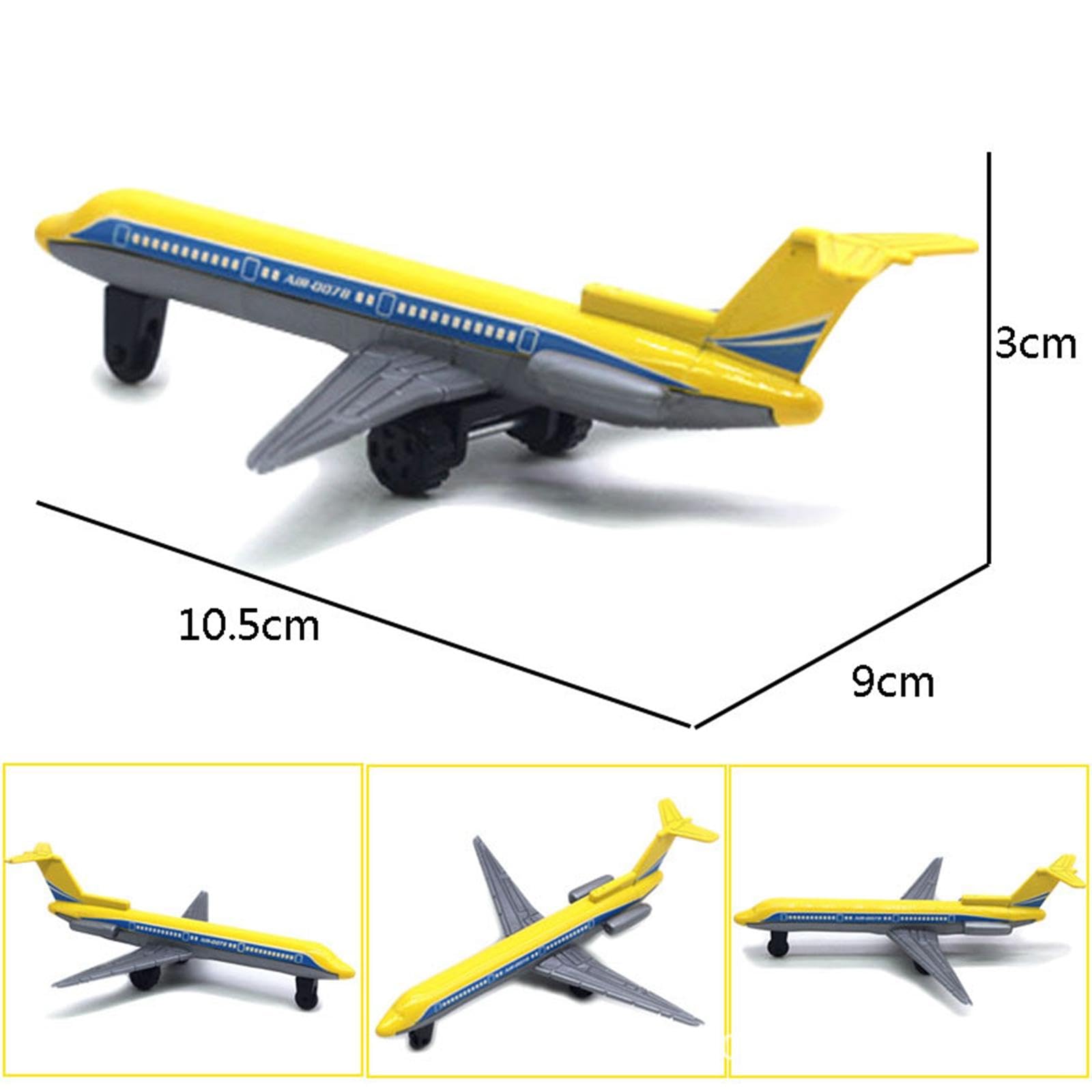Amazon | Generic 1:64スケールの金属合金製戦闘機模型飛行機6点セット