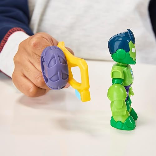 Miniatura 9 de Marvel Iron Man and his Awesome Friends Iron Hulk Iron Racer Figura de acción y vehículo de juguete, juguetes de superhéroes de 3 pulgadas para