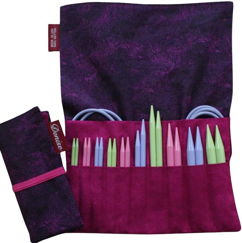 Denise2Go Interchangeable Knitting Needle Set (Red, Bright)