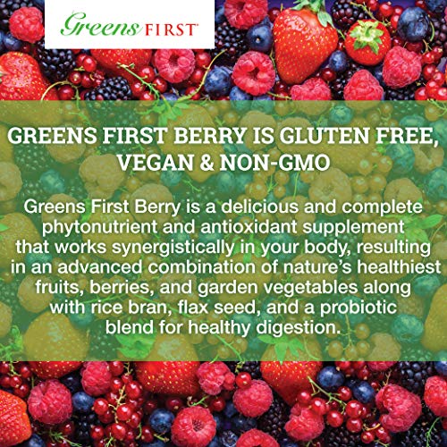 Greens First - Berry - 60 Servings - Probiotic Blend for Healthy Digestion, Phytonutrient & Antioxidant, Nourish, Rebalance & Rejuvenate - 20.32 Ounces - Thumbnail 2
