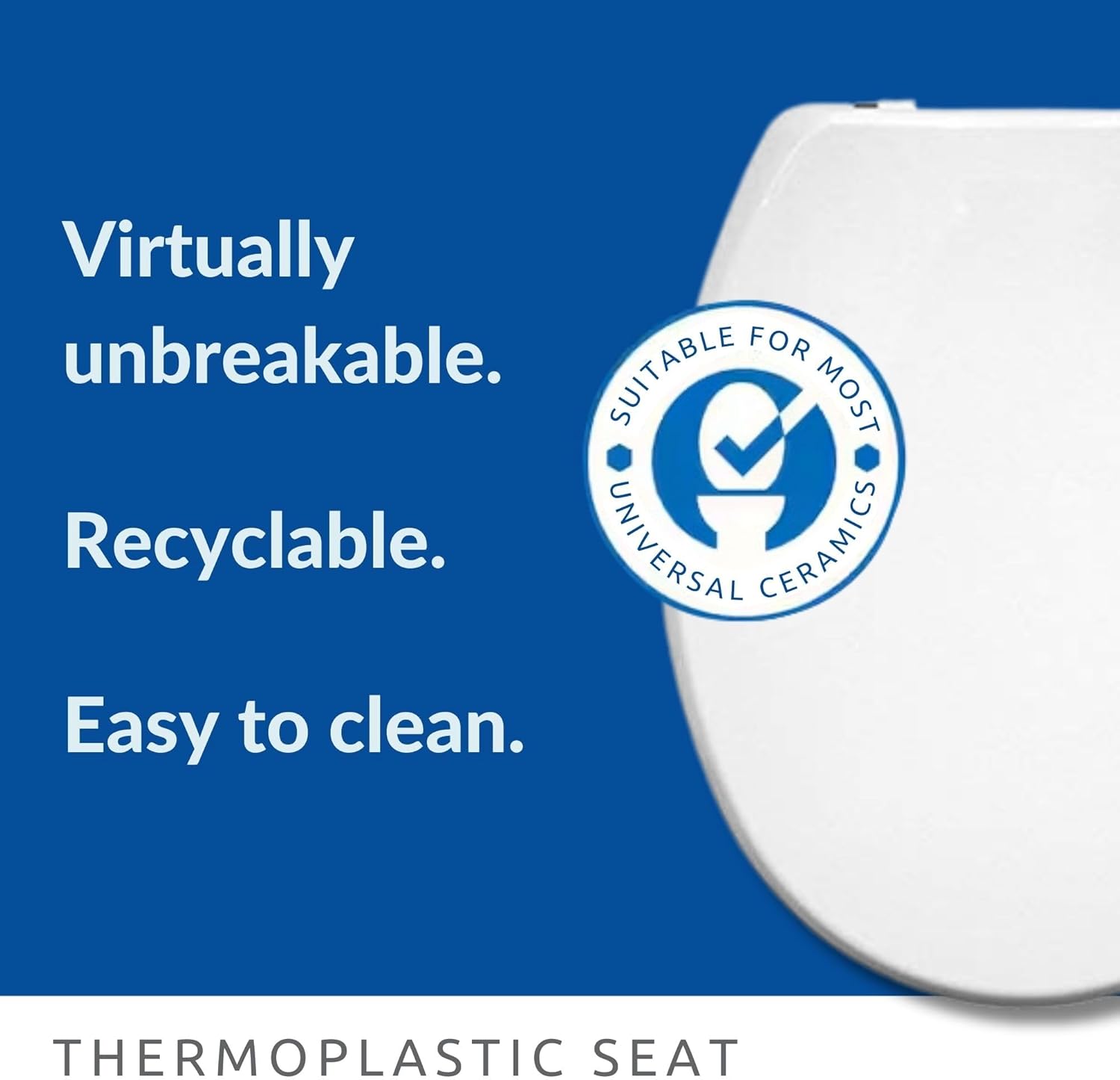 Bemis 2850ZCPT000 Buxton Toilet Seat, White