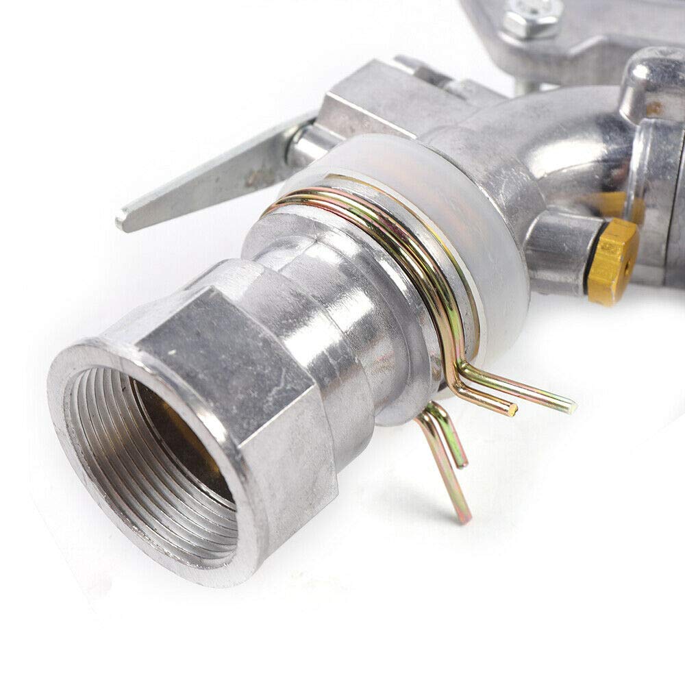 Irrigation Sprinklers,1-2.5inch Agriculture Irrigation Spray Gun Sprinkler, 360°Adjustable High Pressure Watering Sprinkler, Long Throw Jet Field Sprinklers (1.5 inch Silver+Red Normal)