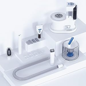 kanpets Dog Vacuum for Shedding with Max 3.4L Dust Bin, Hyper-Power but Super Quiet, 4 Professional Grooming Tools, Gift for Cat Pets Hair