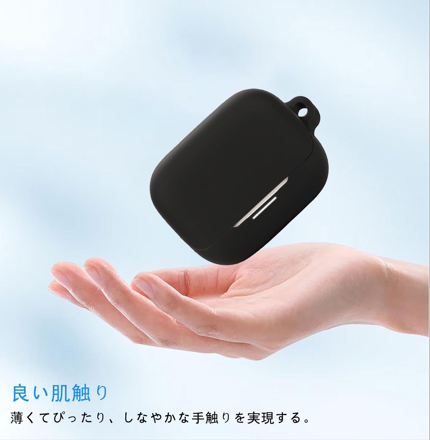 ⭐️Anker soundcore K20i シリコンケース カラビナ ブラック Anker Soundcore K20i ケース シリコン シンプル カラビナ付き