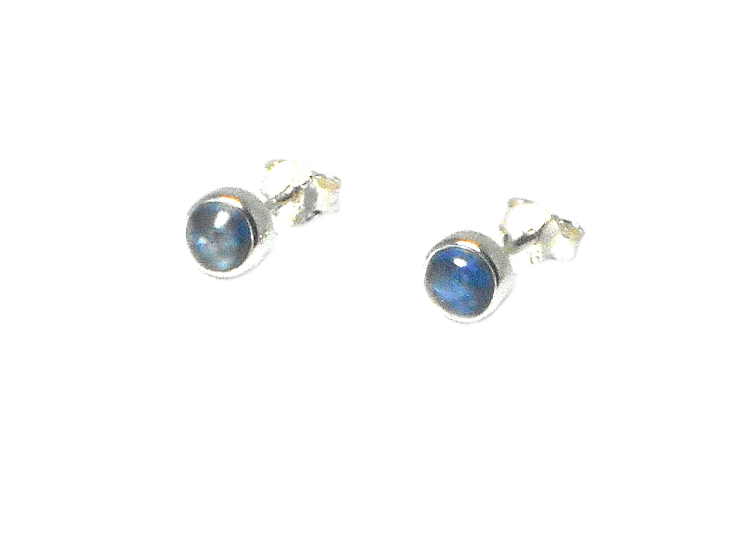 Orecchini A Perno In Argento 925 Sterling Naturale Opale Etiope