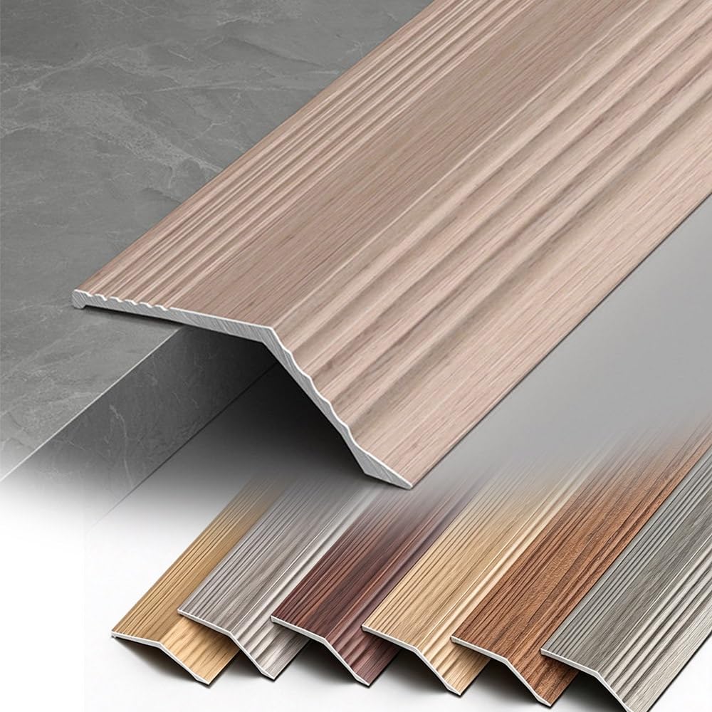 SIPIURIUIK Aluminum Floor Transition Threshold Strip Doorway Edge Trim