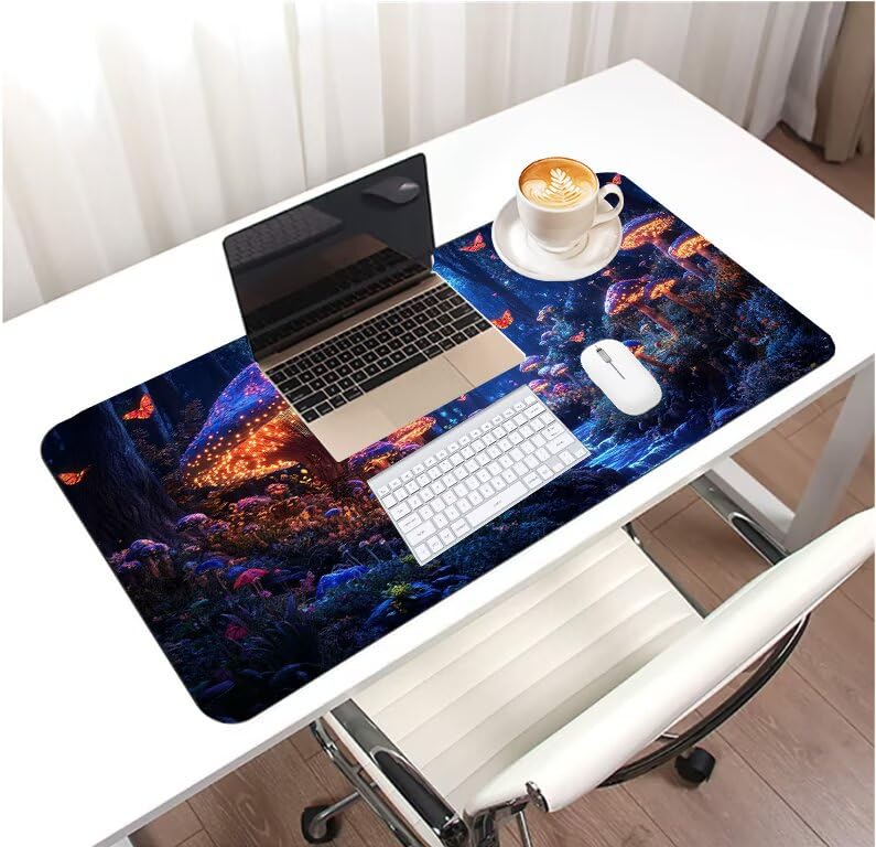 Tapis de souris champignon XXL : la solution imperméable pour protéger votre bureau