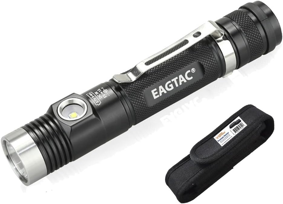 Eagletac DX30LC2-SR 1160 Lumen Rechargeable Dual-Beam Spot/Flood LED Flashlight with Bonus Holster