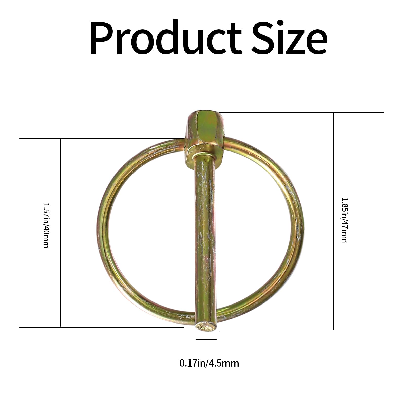 12 Perno Di Bloccaggio A Anello O - Per Trattori, Rimorchi, Camion, Tagliaerba, Acciaio Zincato - Foto 9