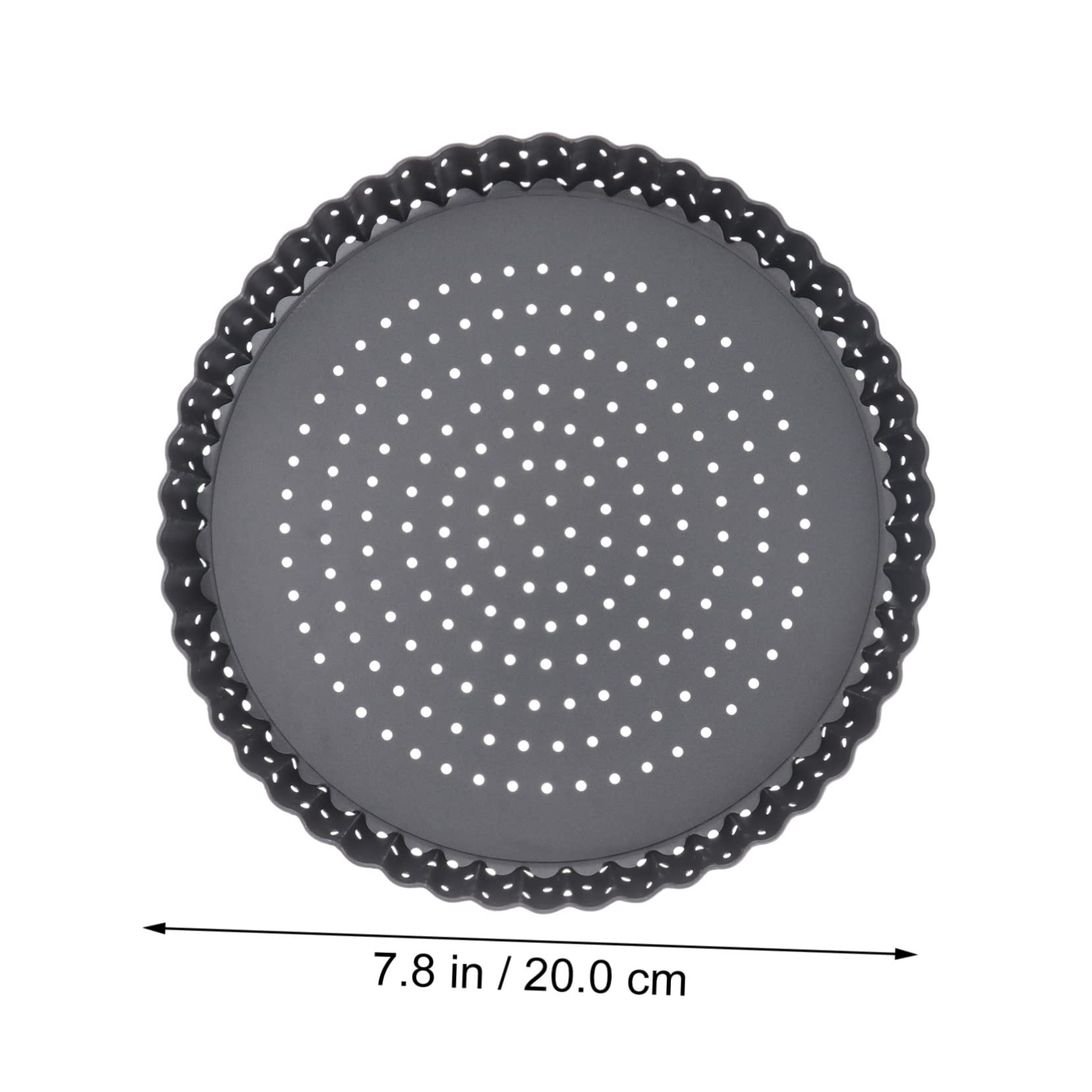 VINTORKY Pizza Chrisper Trays 8inch Non-stick Baking Mould Loose Base Easy to Release Great for Cheesecake Tart