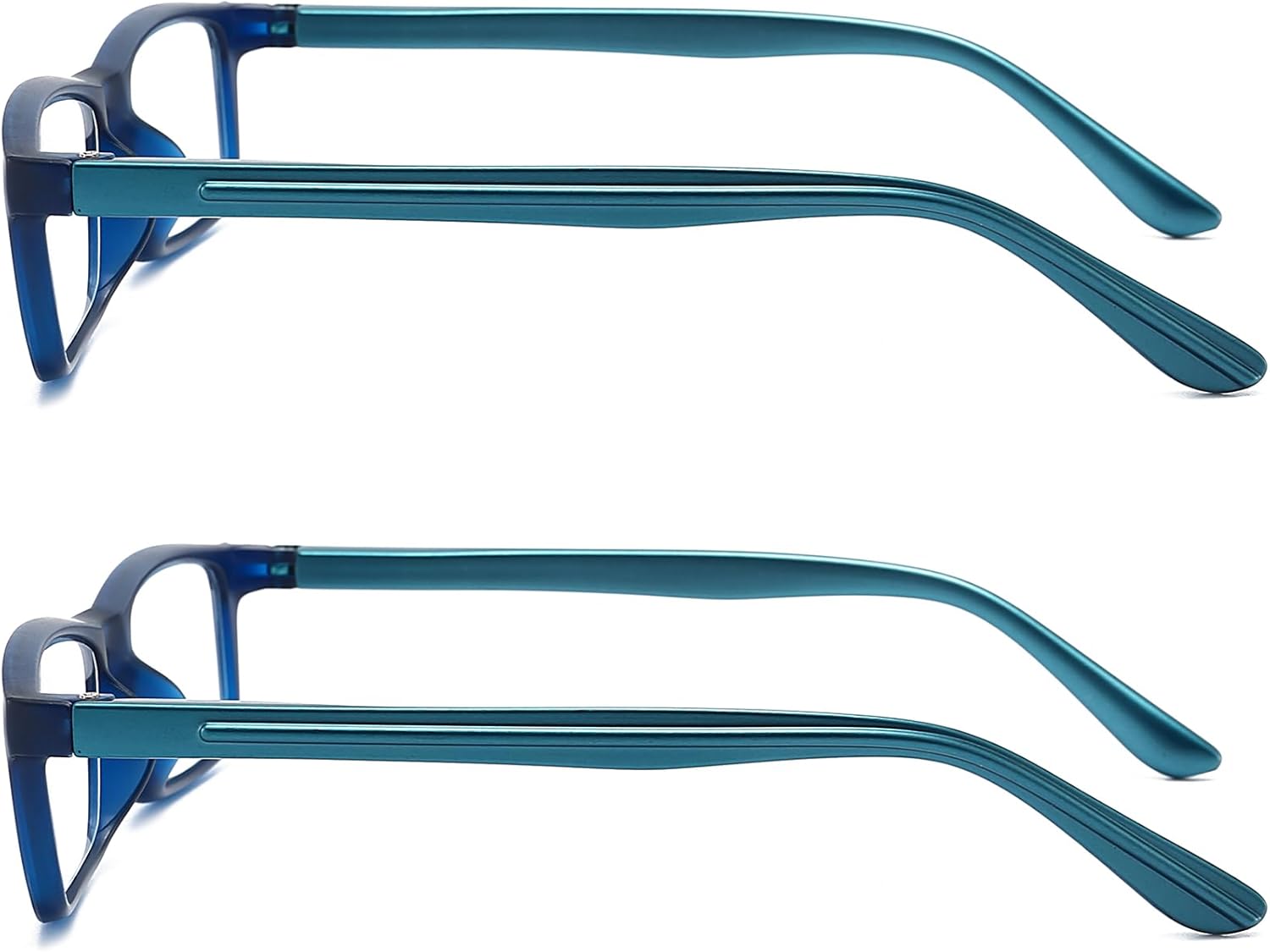 Reading Glasses Blue Light Blocking for Men Women,Rectangular Frame Computer Readers with Spring Hinge - Image 5