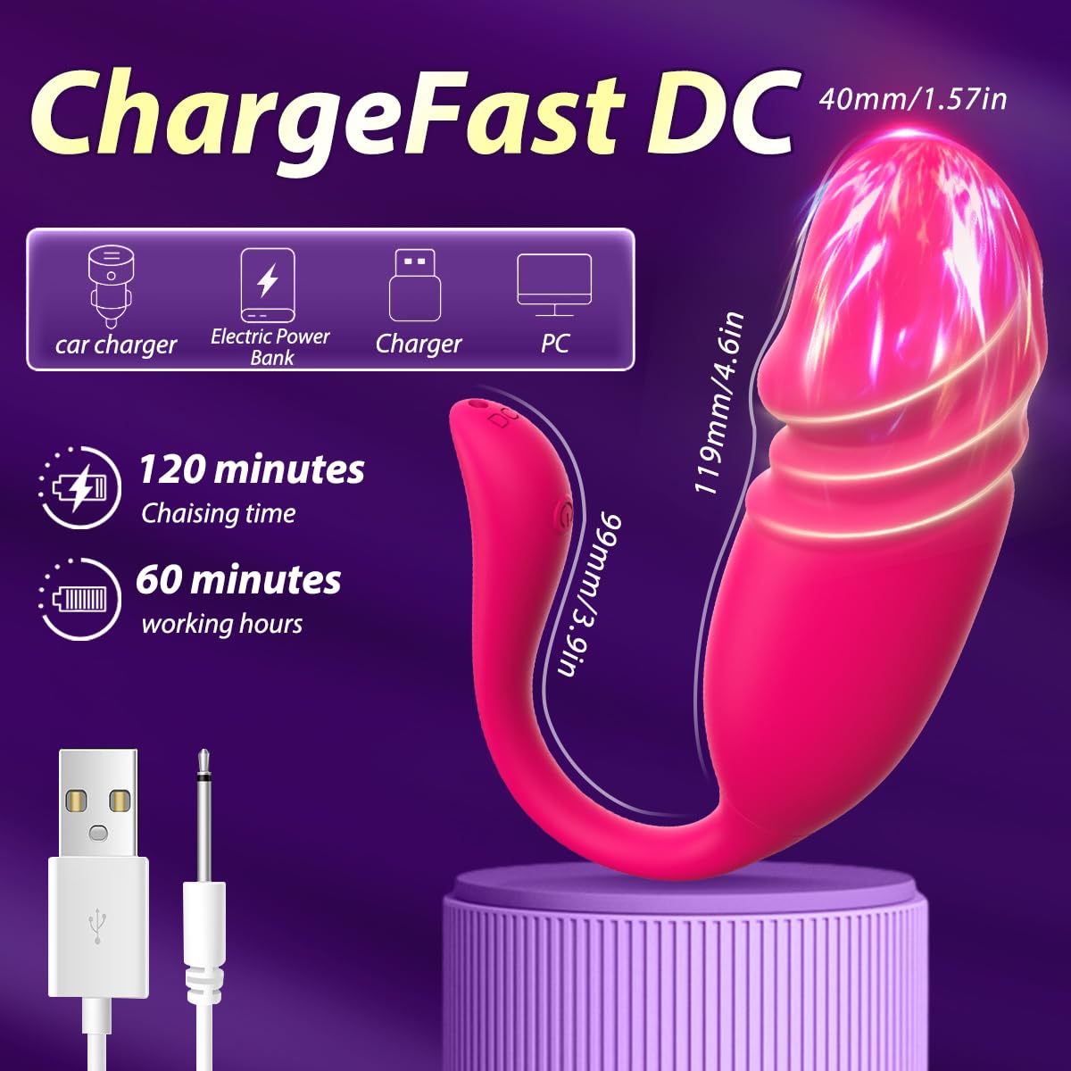 Vibrator Adult Sex Toys App Remote Control G Spot Vibrators Long Distance Egg Vibrator Wireless Bluetooth Rechargeable Wearable for Female Couples Clitoral Stimulator Sexual Pleasure Tools for Women