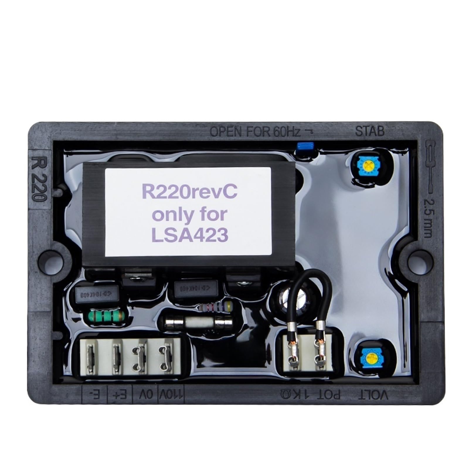CSKWLLNBC 1pcs R220 AVR Alternator Spare Parts Diesel Generator Automatic Voltage Regulator