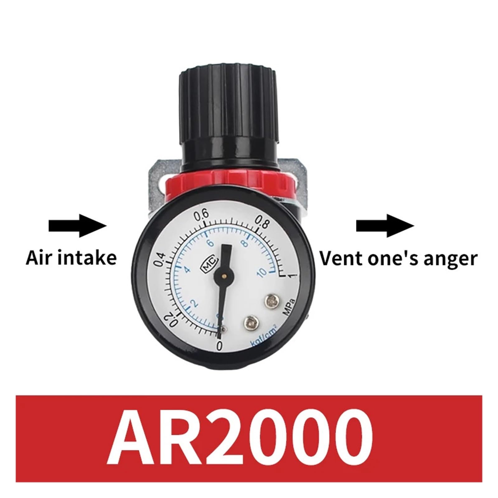 AR2000 BR2000 BR3000 BR4000 regulator ciśnienia sprężarki reduktor ciśnienia regulujący zawór redukujący ciśnienie powietrza (AR2000)