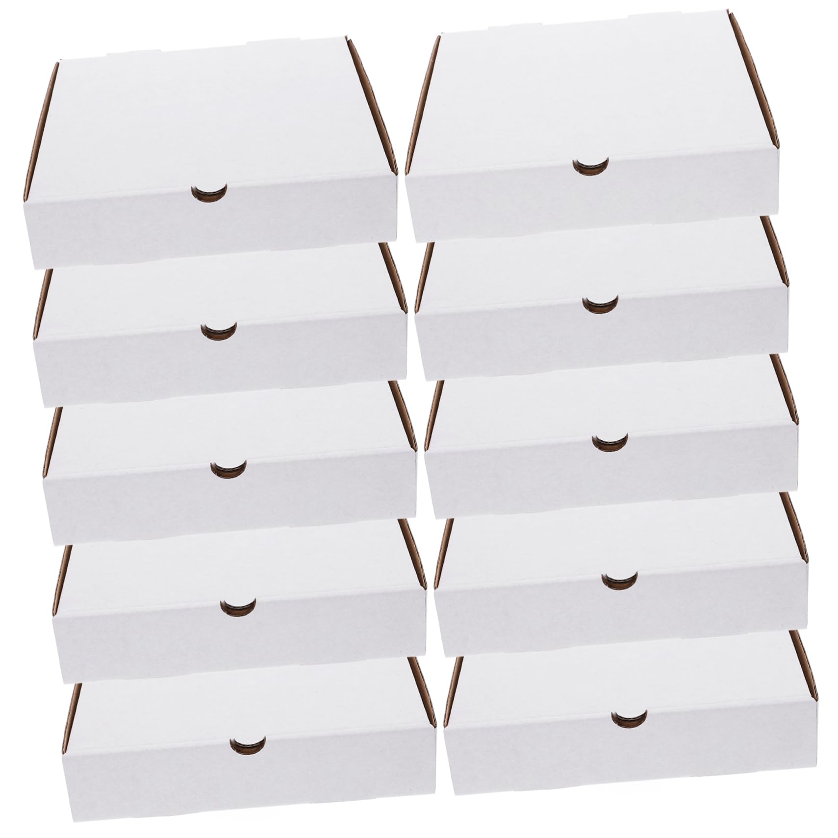 Holibanna 30pezzi Scatole Per Pizza Cartone Kraft Per Asporto e Confezionamento Per Pizze Torte e Biscotti Materiale Riciclabile e Sicuro Per Alimenti