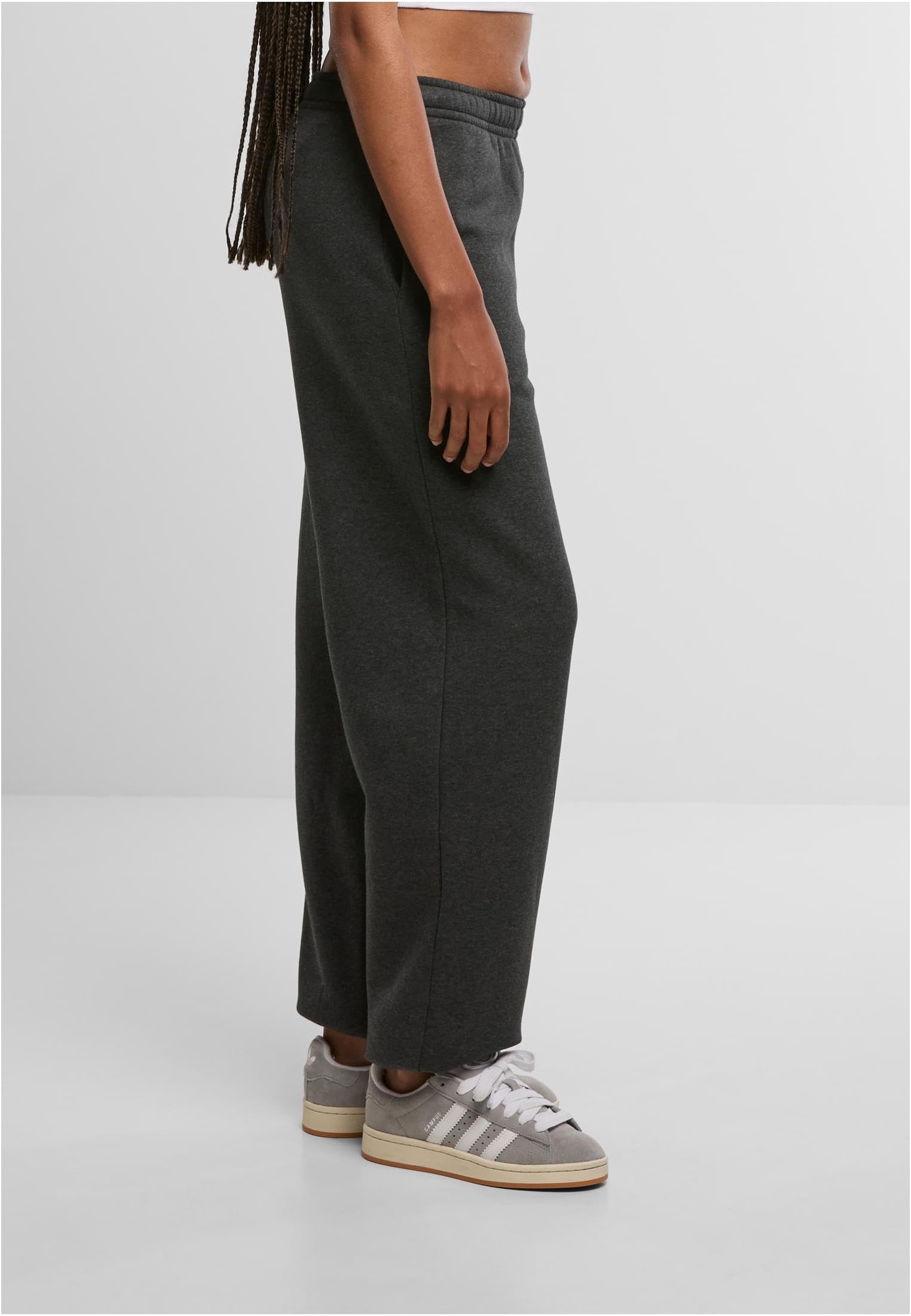 Urban Classics Damska bluza z kapturem Fluffy – miękka bluza z kapturem z kieszenią typu kangur, czarna, oversized fit, przytulna bluza z kapturem na co dzień i w czasie wolnym