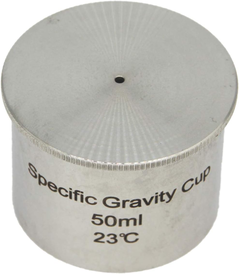 Paint Density Specific Gravity Cup Stainless Steel Paint Density Determiner Pycnometer 50ml
