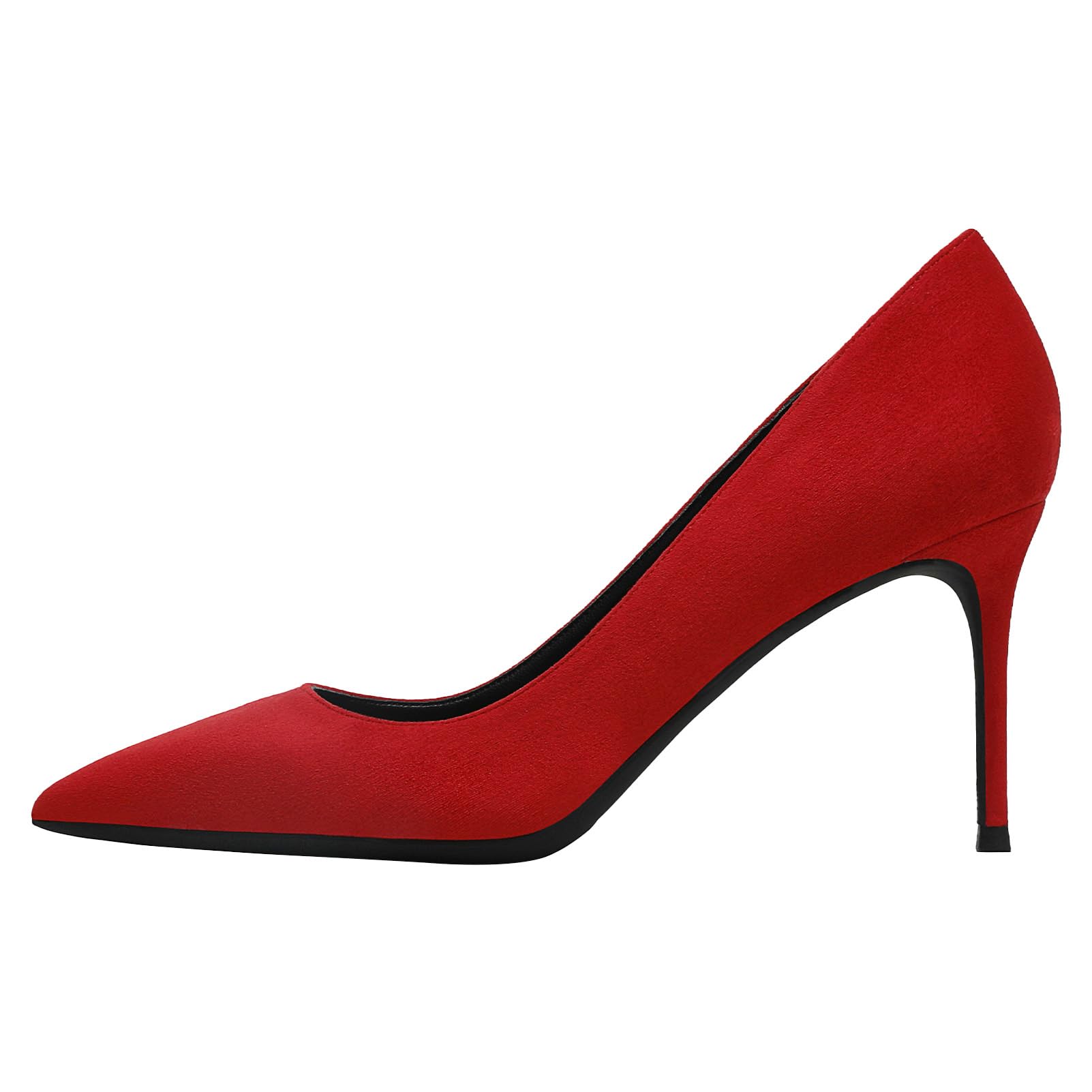 Femme Velours 5CM/8CM Talons Hauts Élégant Escarpins Bout Pointu Chaussures de Bureau