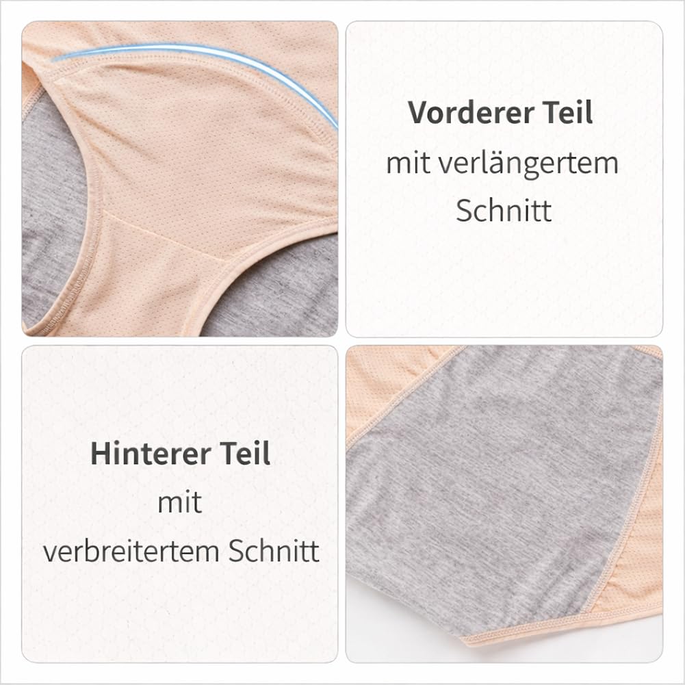 Drywear Slip Damen Inkontinenz, Drywear Auslaufsichere Unterwäsche Damen,Dry Wear Unterhose Inkontinenz, Unsichtbare Atmungsaktive Wiederverwendbare Unterwäsche - 2