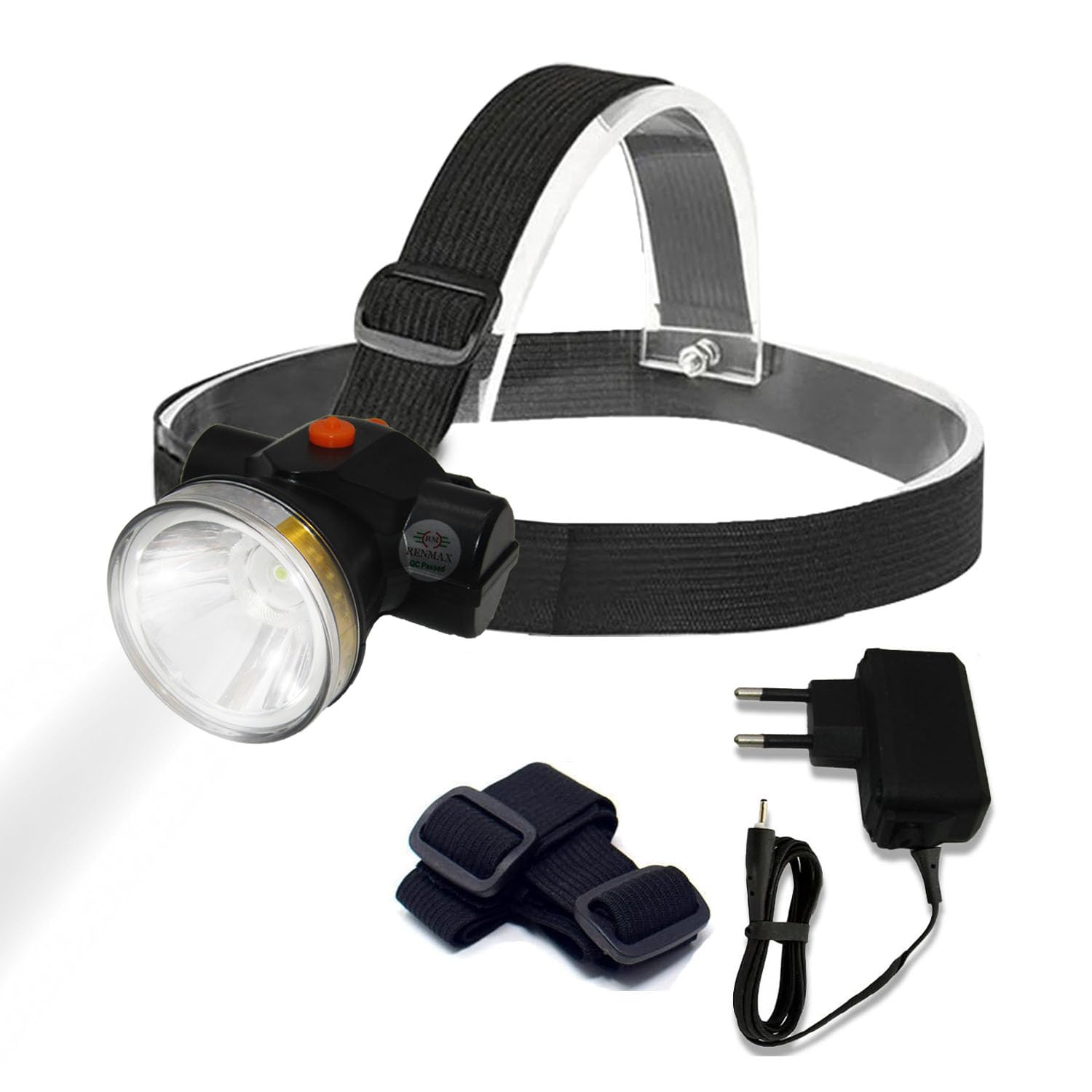 RENMAX 2 in 1 Bright Waterproof Rechargeable ABS Plastic Head Torch Weatherproof LED Flash Spotlight for Cycling Camping Caving Hiking Hunting Trekking - 1Pc (High Power 50W-7229A) (B0CP7Q3ZZ6) Amazon Price History, Amazon Price Tracker