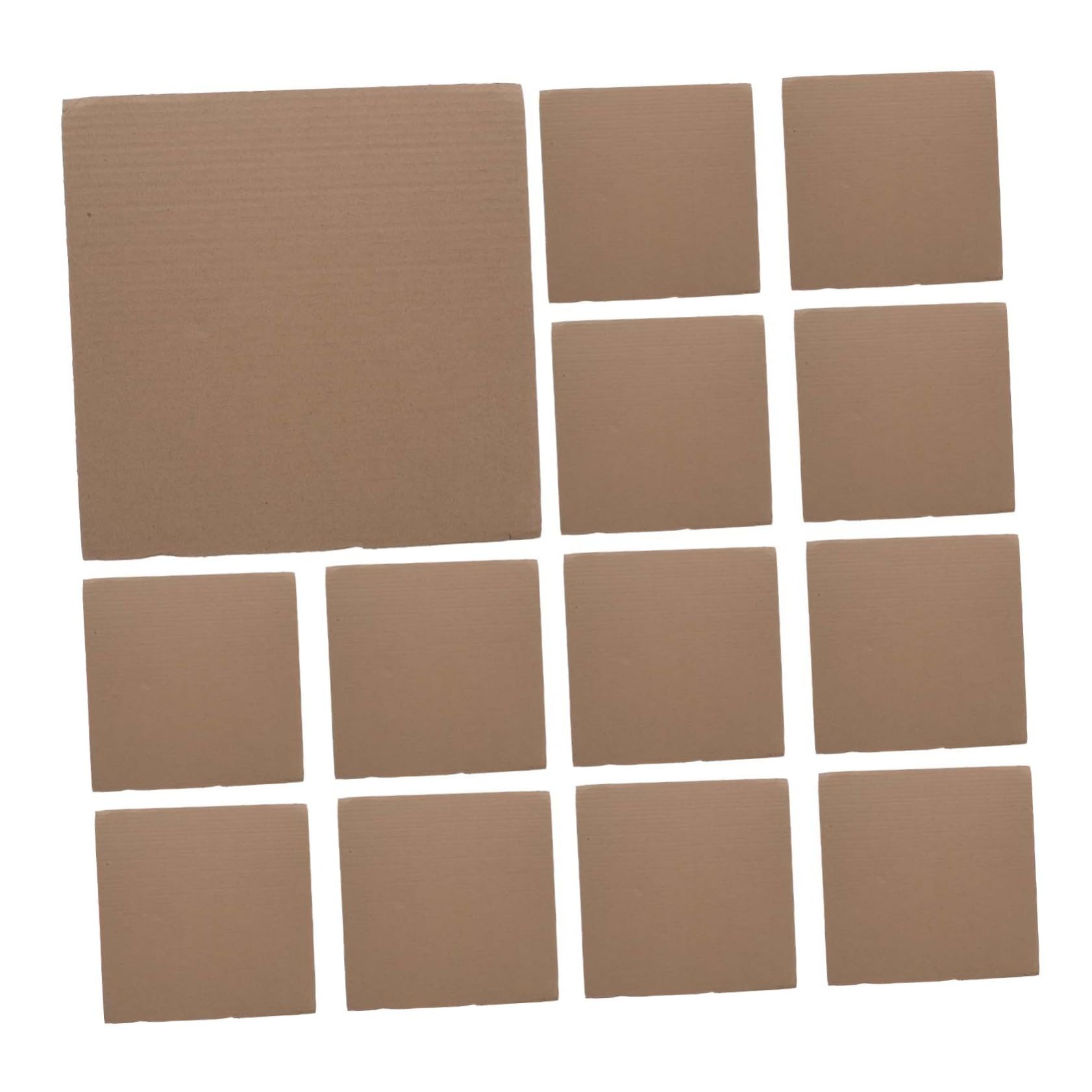EXCEART 50 piezas Cartón Corrugado Marrón de B para Divisores de Cajas Material de Embalaje Resistente y Separadores Ajustables para Protección y Organización