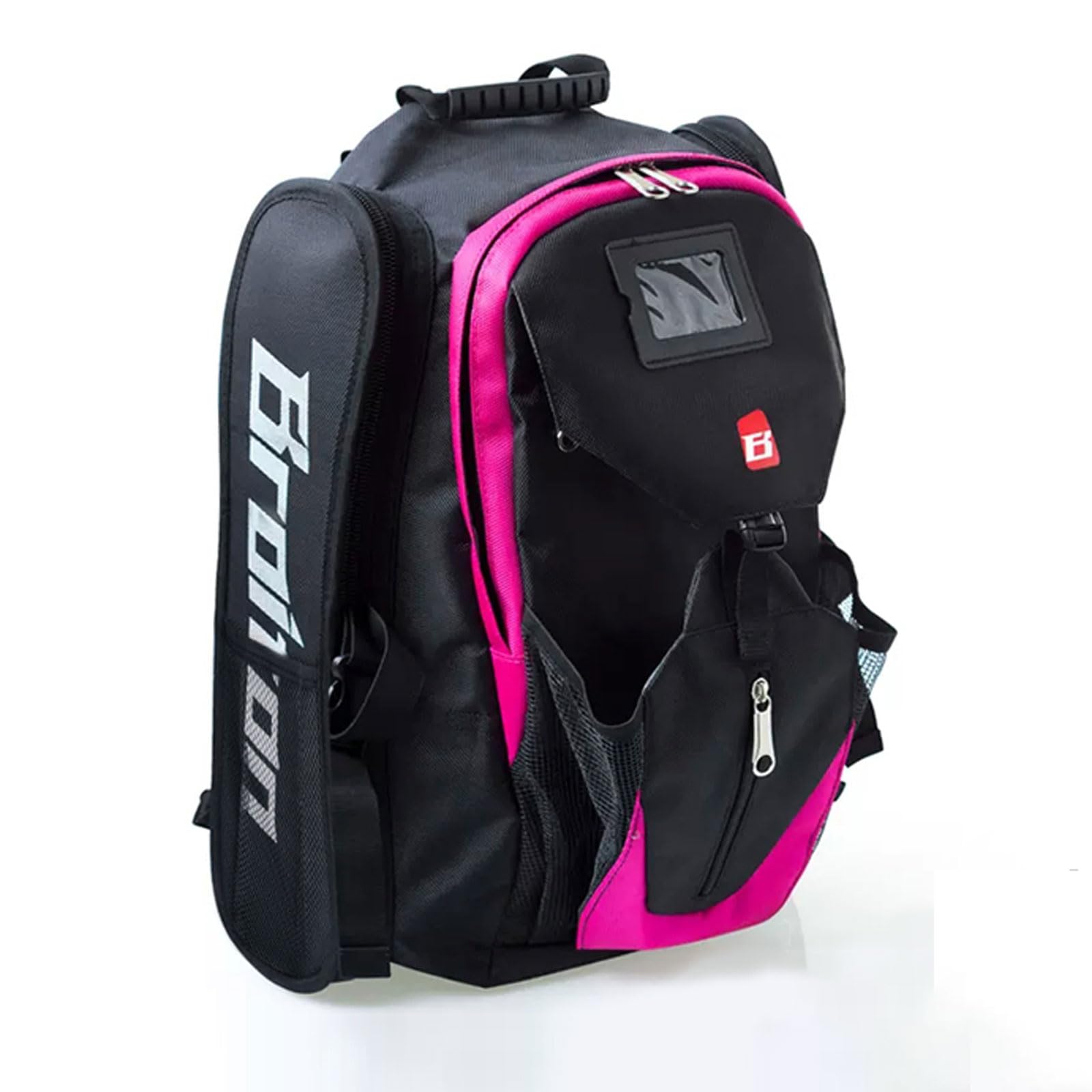 Mochila de Oxford 1680D para Almacenamiento de Patines, Bolsa Guardadora de Material Deportivo,Patinaje Patines Roller Skate Mochila Deportiva de Skate Línea Accesorios-Pink||40 * 22 * 50CM