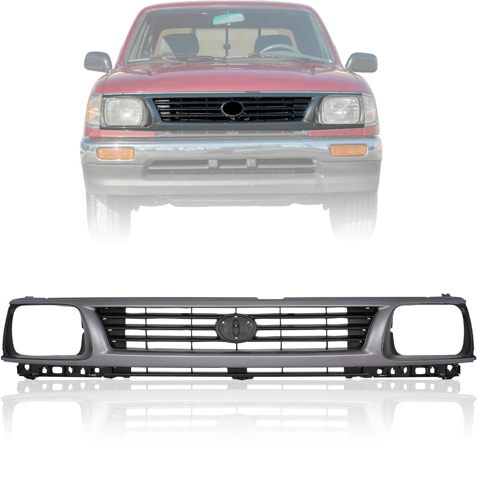 Amazon.com: CarPartsDepot Front Grille Grill Compatible With Toyota ...