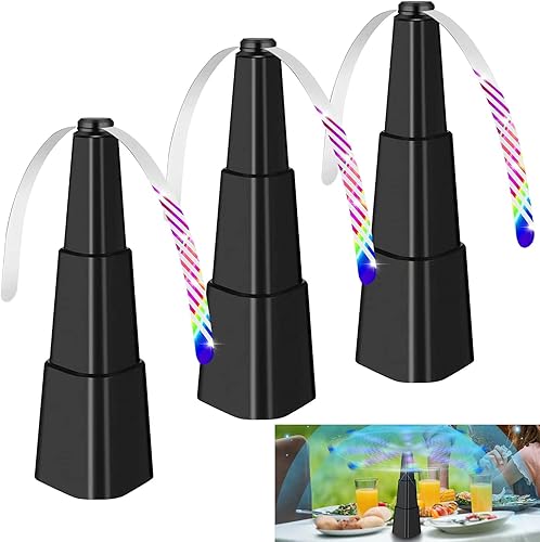 Adawook Ventiladores de mosca para mesas, ventiladores de insectos sin productos químicos con cuchillas suaves, mantienen alejados a los insectos de