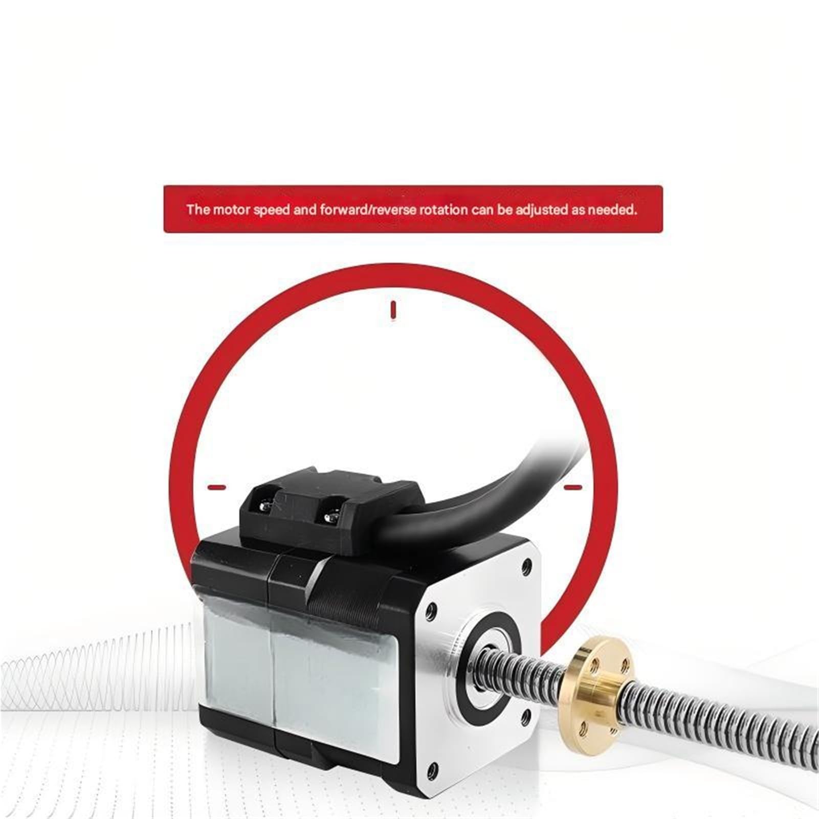 NEMA17 Closed Loop Schraubenmotor 2A 28N.cm Schrittmotor T8 for 3D-Drucker Schrittmotor(Height 34mm 4 Screw Lead)