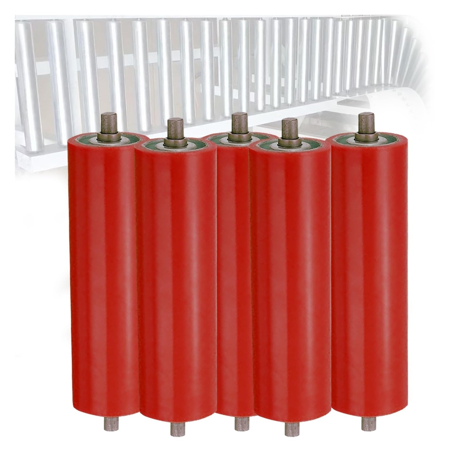Rouleaux de convoyeur en polyuréthane durable pour systèmes de 35 mm à 70 mm