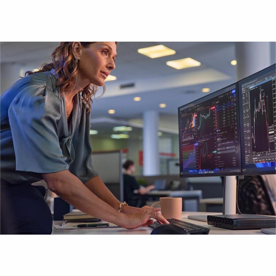 Image of HP EliteDesk 8 G1i Desktop Computer - Intel Core Ultra 7 265T - vPro Technology - 16 GB - 512 GB SSD - Desktop Mini - Jack Black - Intel Q870 Chip - Windows 11 Pro - DDR5 SDRAM - English Keyboard - IE