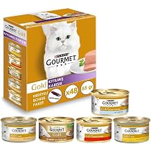 Gourmet Gold Chopped Mixed Crush Cat Wet Food 48x85 gr