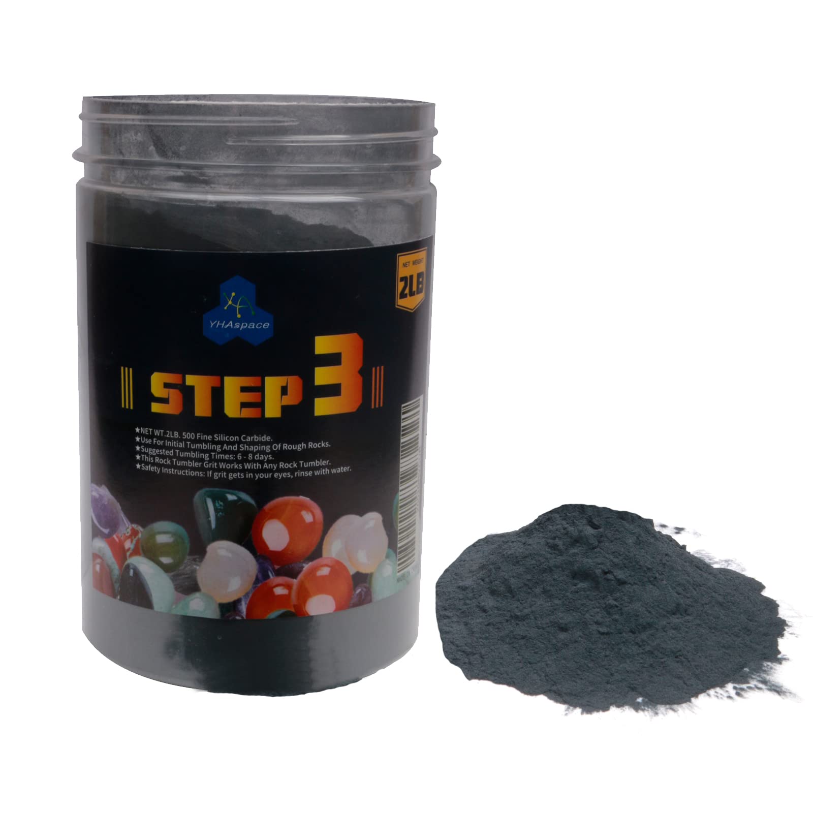 2 lb Tumbler Media - PRE-Polish Silicon Carbide Grit, Step 3 for Tumbling Stones, Rock Polishing Grit Media