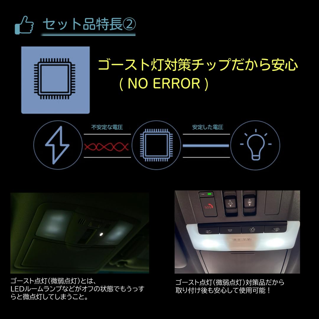 Amazon | 【室内灯 + ナンバー灯】 新型クロスビー LED 4セット(型式