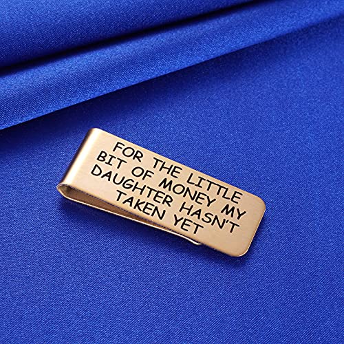Aesnefe Dad Money Clip for Carrying Cash Bills Dollars Cards Drivers License Wallet Credit Card Holder for Father of Bride4