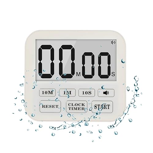Digital Waterproof Shower Timer Bathroom Kitchen Timer with Strong Magnet