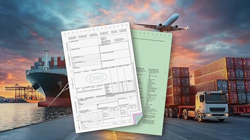 SIGEL FB490 Internationaler CMR-Frachtbrief A4-4x 1 Blatt - selbstdurchschreibend - 50 Stück