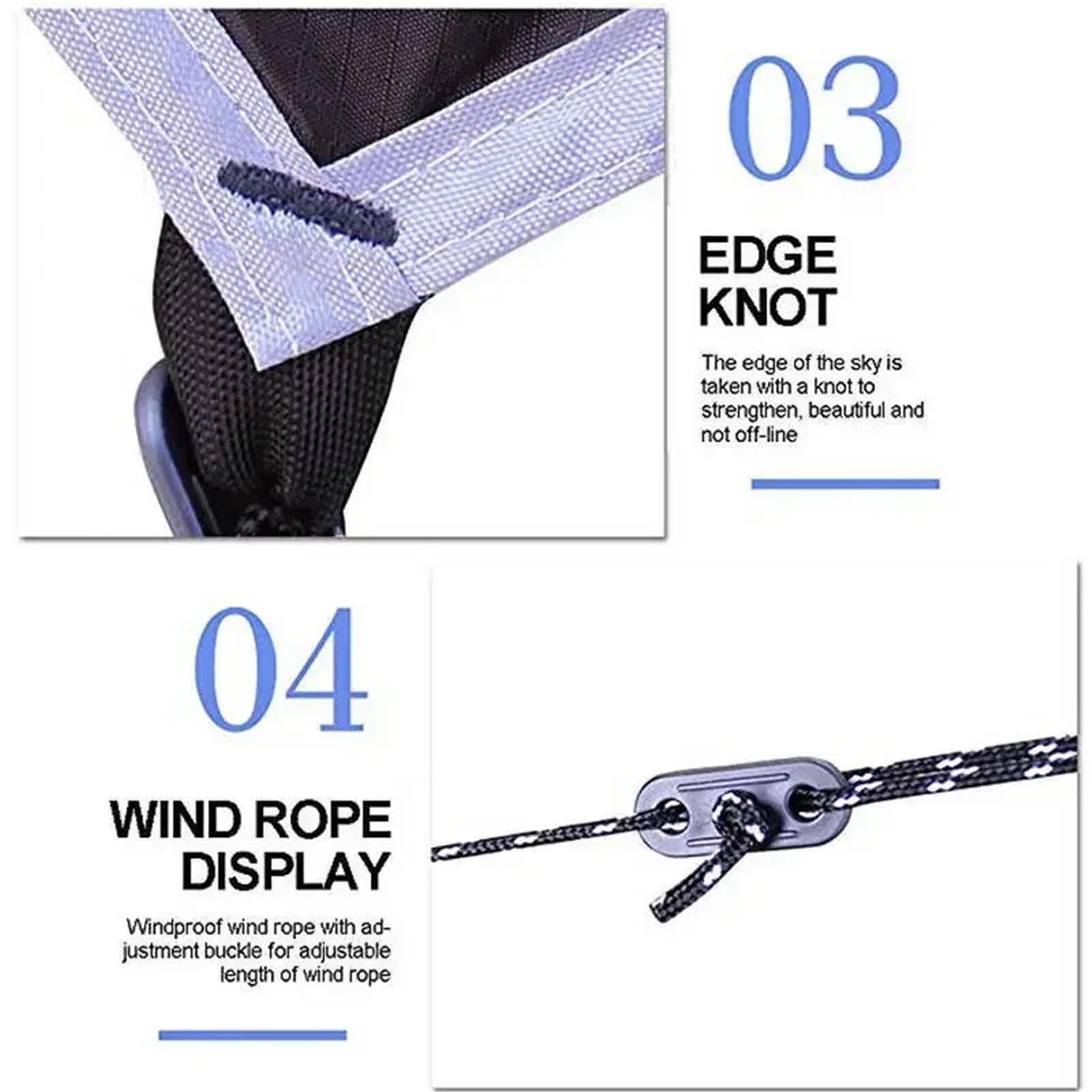 Bâche imperméable 350 x 280 cm - Tente de camping - Hamac - Anti-UV - Auvent de jardin - Pare-soleil ultra léger (kaki)