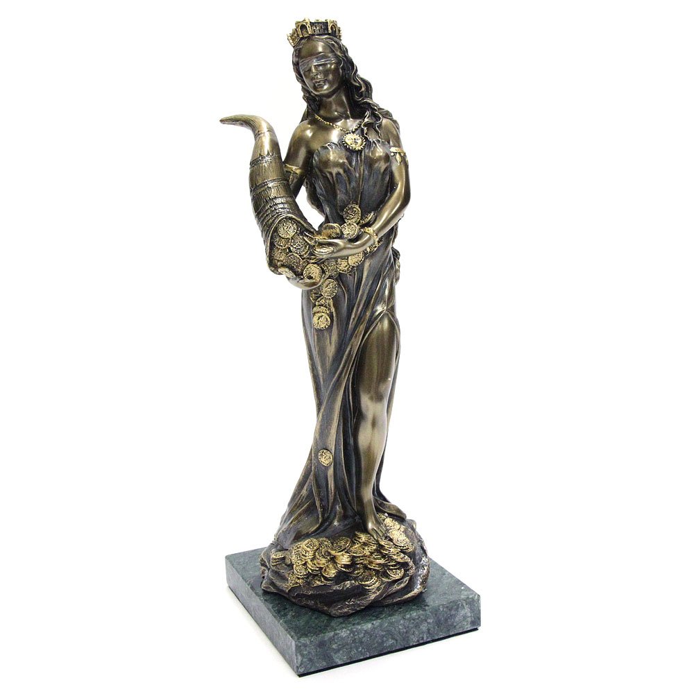 Amazon.co.jp: 【イタリア製 ブロンズ調】運命の女神 H30cm / K2
