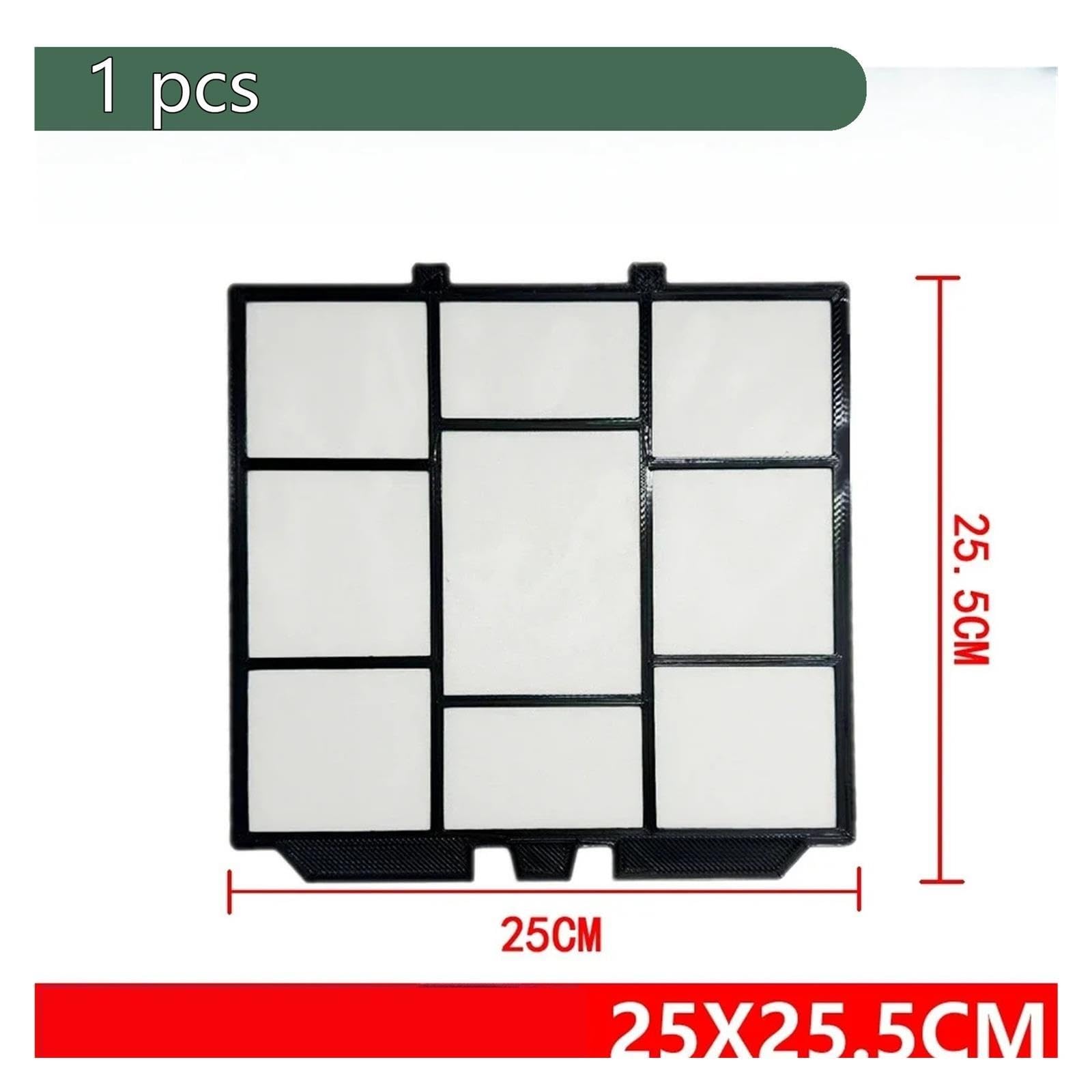 Filtro del condizionatore d'aria compatibile con Hitachi, 25x25,5 cm