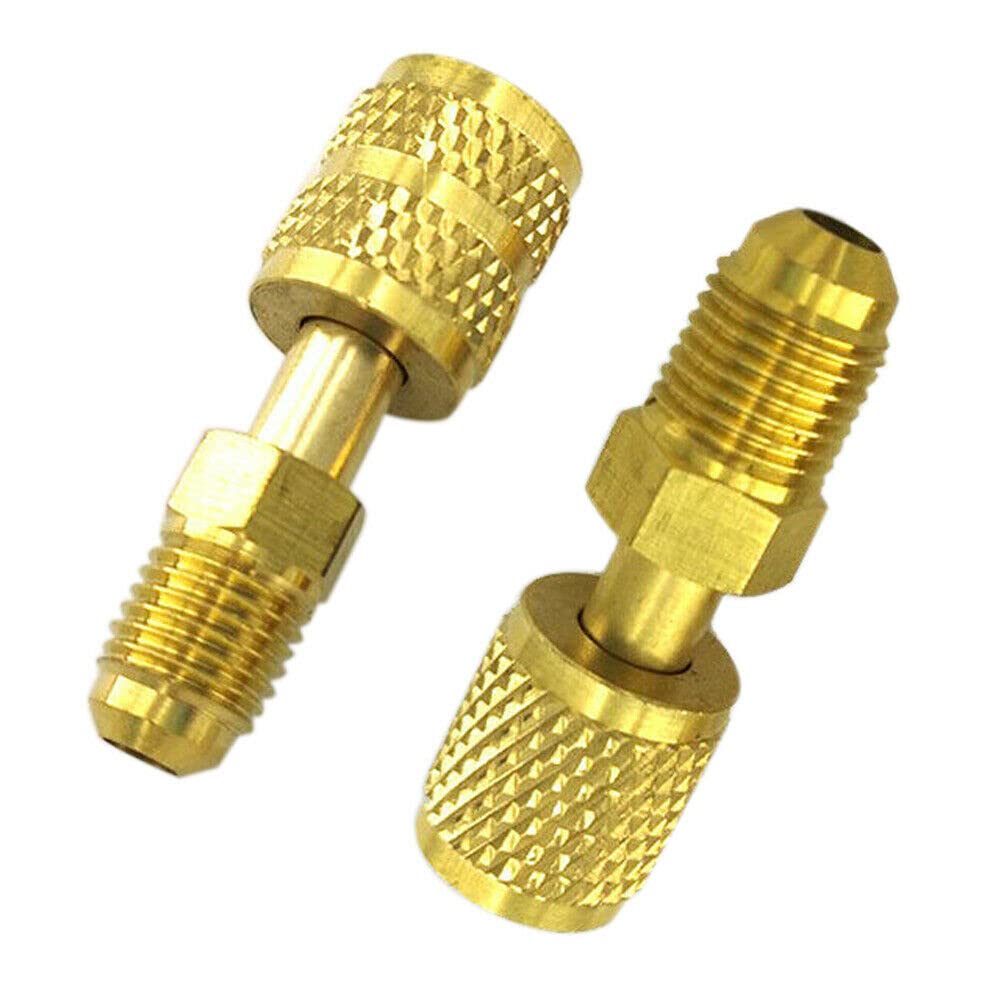 ZYWUOY R410A AC Refrigerante Adattatore 5/16" 1/4" SAE Maschio Femmina Ottone