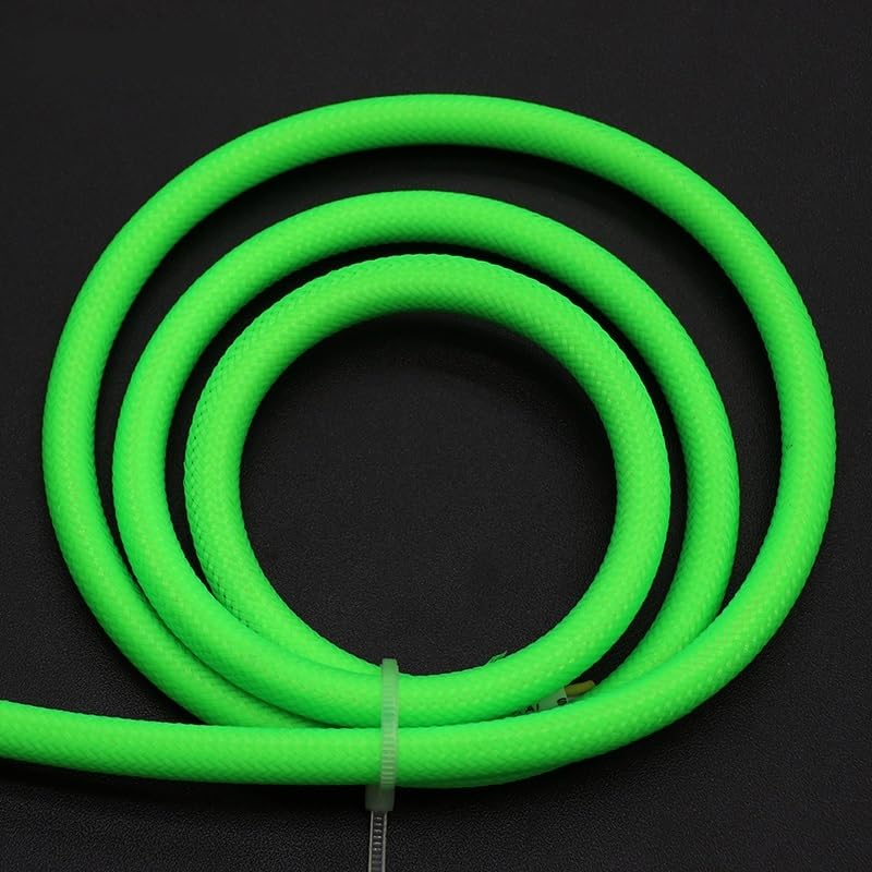 Guaina for cavi espandibile in PET da 4 mm - Alta densità...(UV Green,5M)