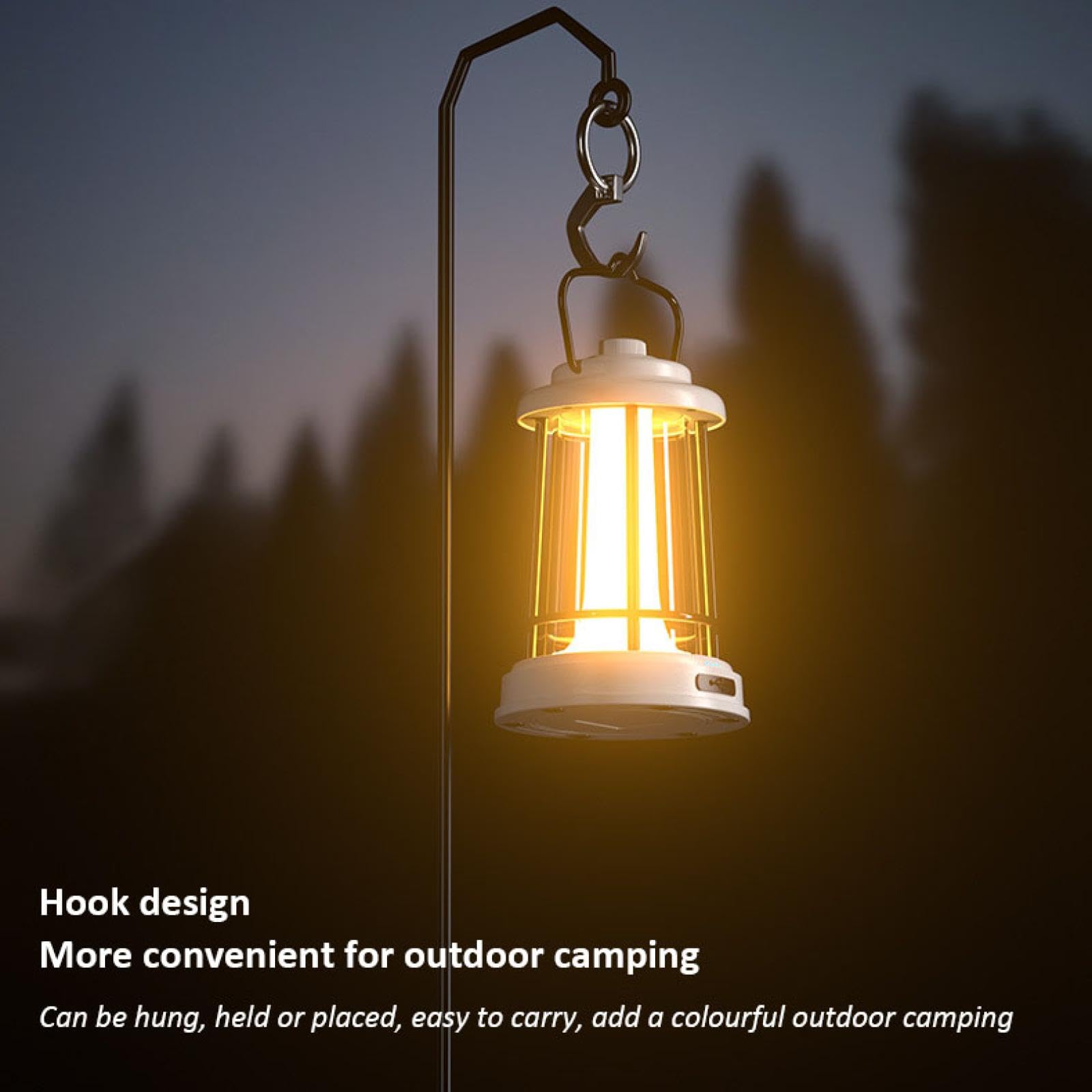 Vintage Campeggio Luce Esterna Atmosfera Luce Notturna Led Ricaricabile Portatile Impermeabile Luce Portatile Tenda di Campeggio Luce