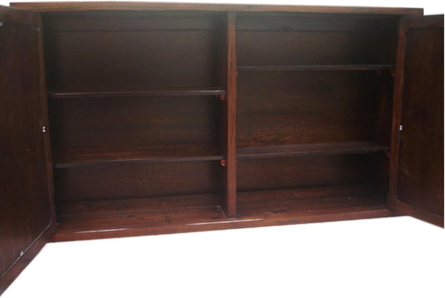 Primitive Mission Medicine Cabinet, 2 Doors, Solid Wood, Handmade, Medium Dark Finish