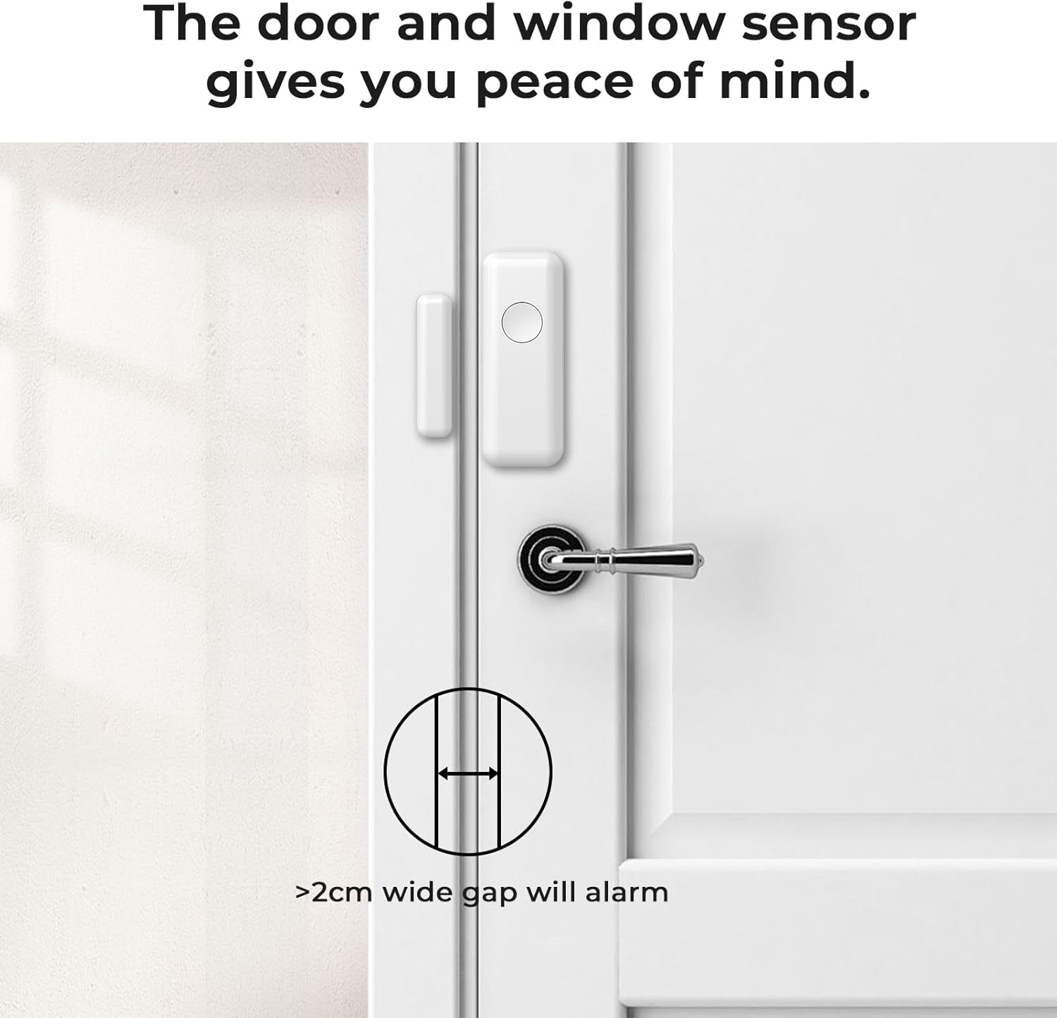 Home Security System - Alarm 5-Piece Kit Compatible with Alexa,Tuey and Smart Life (No Contract) (5 Pack Alarm System) 6 61tRuFmOClL. AC SL1500