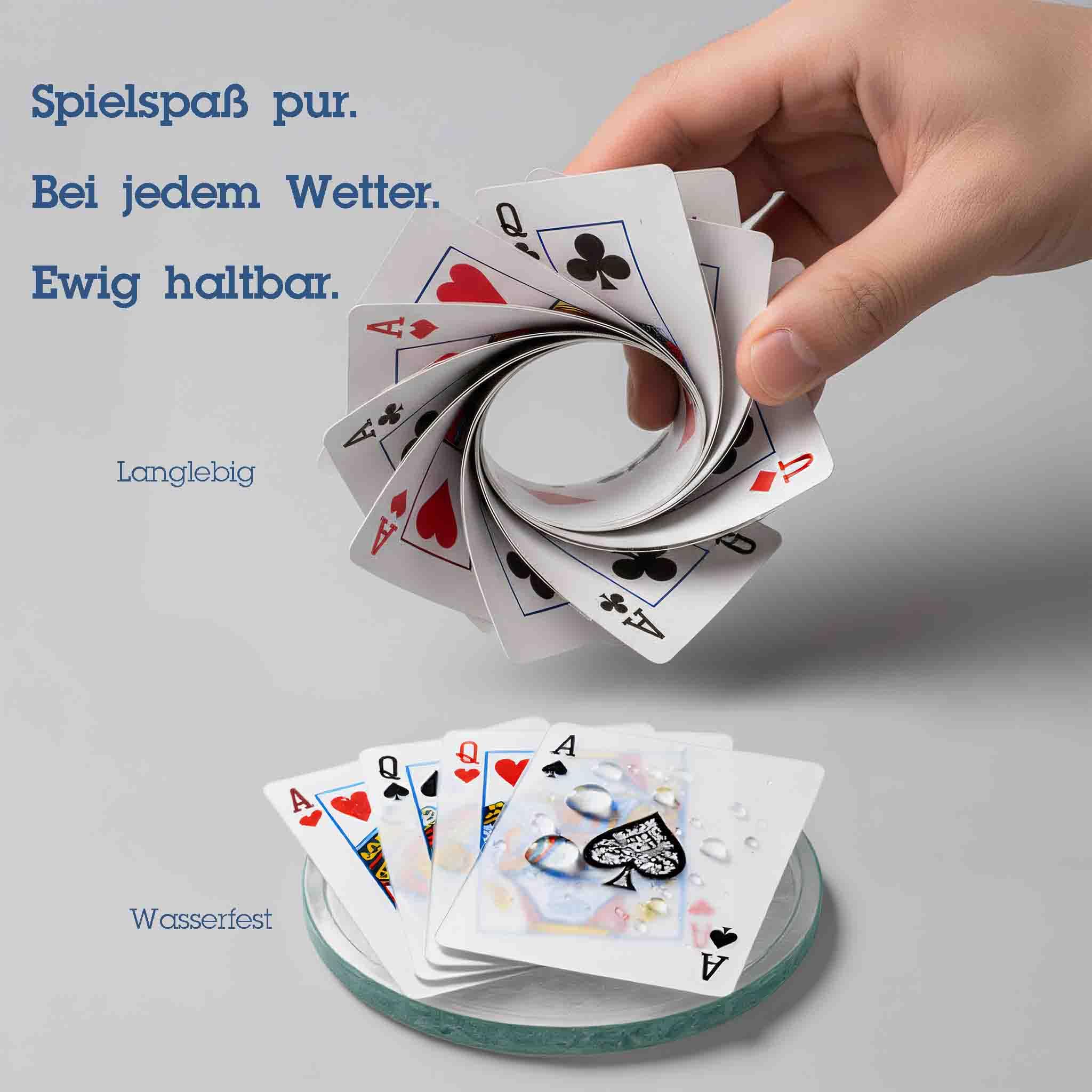 Juego de bingo Pokeno Poker: 48 tablas de doble cara (50 diseños únicos), más de 1000 fichas, 2 barajas de cartas de póquer impermeables. Diversión nocturna de casino familiar