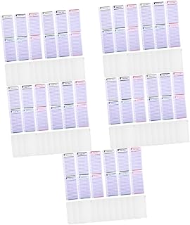 BESTOYARD 120 Peças De Cartão De Orçamento Com Zíper Fichário De Bolso Inserir Páginas Pastas Com Zíper Pastas De Enchimento De Dinheiro Envelopes Fichário Fichário De Poupança Fichário