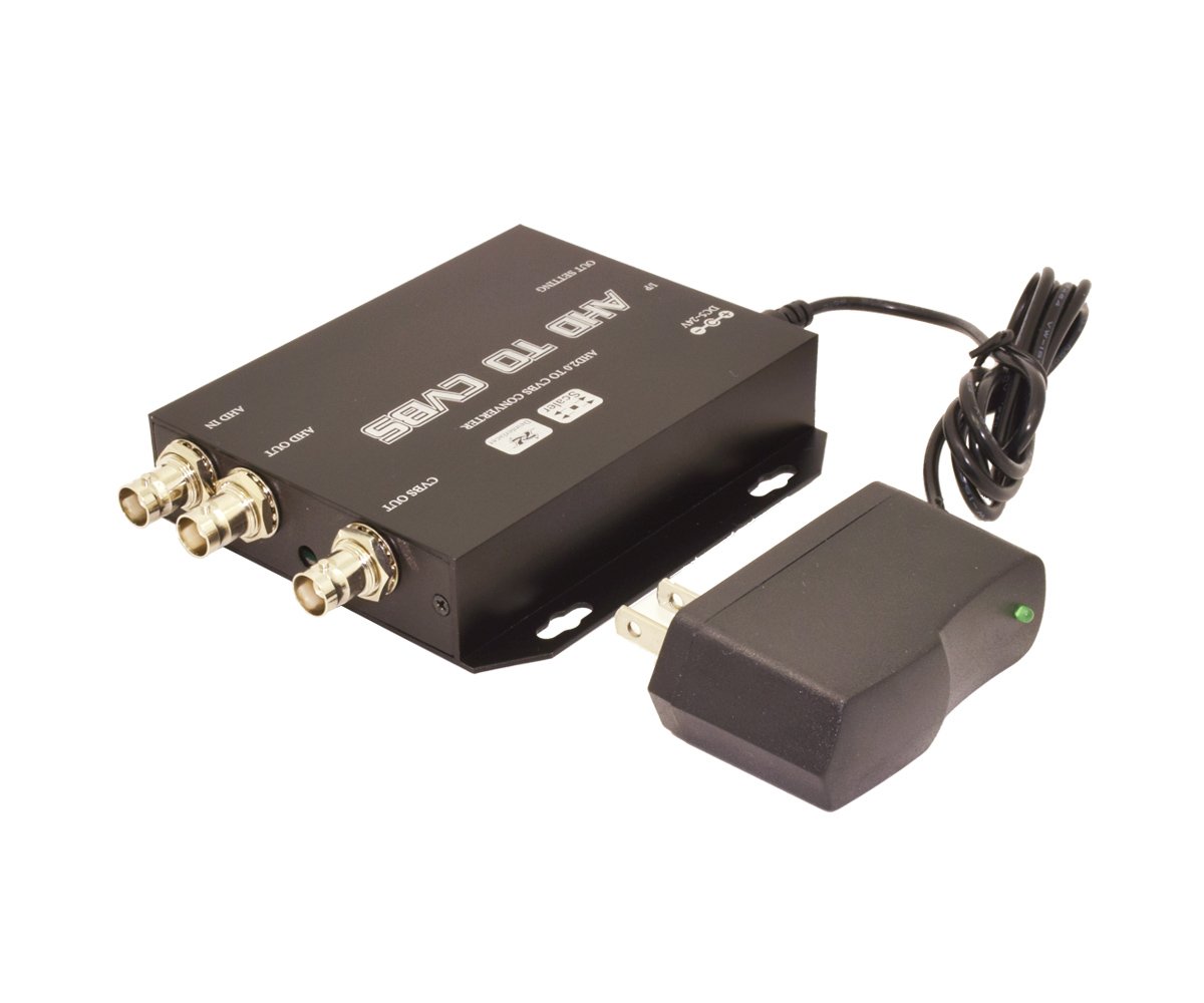 AHD to AV CVBS Composite Buy It Now Video Scaler Converter 1080P With AHD Loop Out Up to 1000M BNC Connector Support 5V~24V Power Input For DVR Cameral CCTV Security System